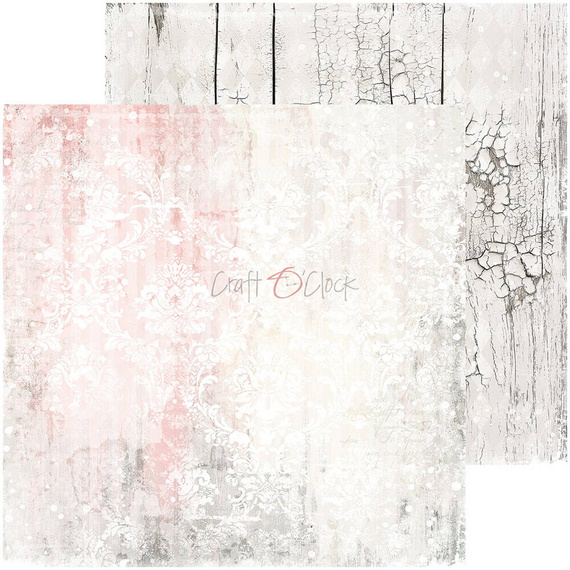 CRAFT OCLOCK 24 Blatt 20x20cm doppelseitig Scrapbooking Papier, Rose Emotions BASIC