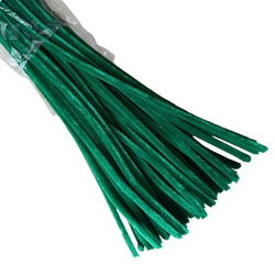 Dunkelgrün Chenilledrähte für Bastelarbeiten – 30 cm, flexibel und weich - ca. 50 Stk.
