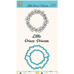 NELLIE'S - Stempel mit Stanze Stanzschablone Scrapbooking Cutting Die, Little Prince / Princess