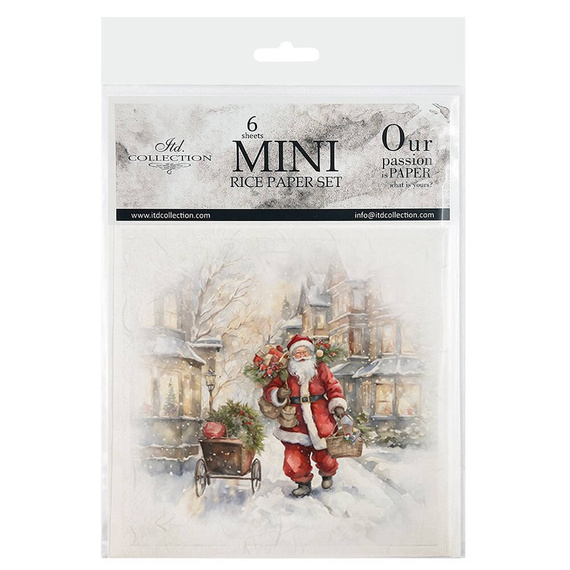 Scrapbooking-Bastelpapier-Set reis - ITD - RSM137 Weihnachtsmann