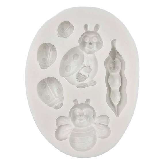 PENTART SILIKONFORM Mold Abformen Gießen Mould, Marienkäfer
