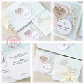 Dekorpappe Die Cut Chipboard Dekoration aufschrift Braut und Bräutigam - 2 Stück - Kreatywna Pracownia