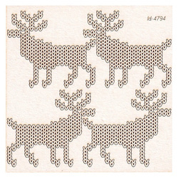 Dekorpappe Die Cut Chipboard Nordischer Pullover - Rentier - Scrapiniec