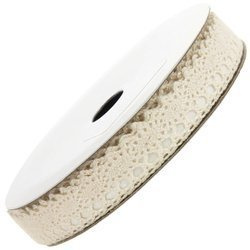 Selbstklebende Spitze ecru 1,8m