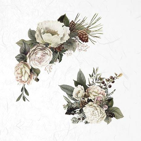 ITD - Reispapier-Set - ITD - RSM027 Blumen