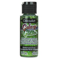 DECOART - Glitterfarbe - Galaxy Glitter - Extraterrestrial Green