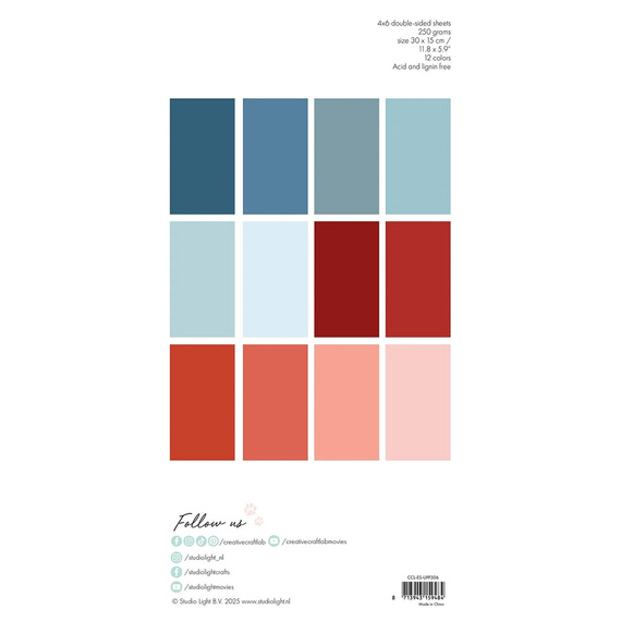 Scrapbooking Papier Set 15x30 - StudioLight - Winter