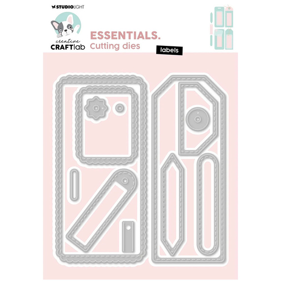 STUDIOLIGHT - Stanzform Präge Stanzschablone Cutting Die - Labels