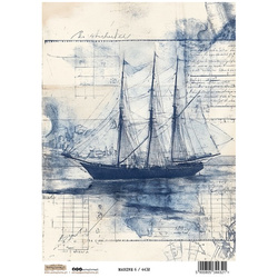 Reispapier Decoupage Bastelpapier A4 - Scraplove - Marine 6