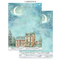 Set aus Junk Journal-Papieren, Aufklebern und Elementen - Alice in Christmas - Stamperia 