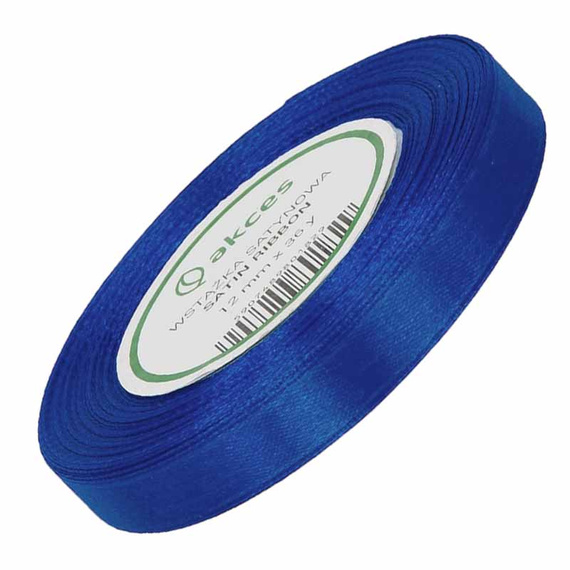 Satinband 12 mm - dunkelblau - 32 lfm