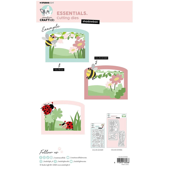 STUDIOLIGHT - Stanzform Präge Stanzschablone Cutting Die - Shadowbox