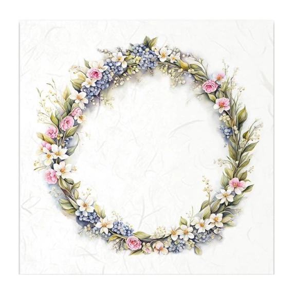 Scrapbooking-Bastelpapier-Set reis - ITD - RSM124 Blumengirlande