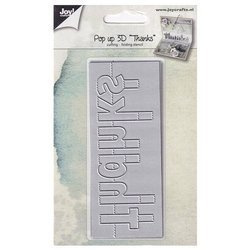 JOY!Crafts Stanzform Präge Stanzschablone Cutting Die - Danke Pop-up