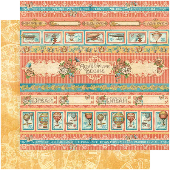 GRAPHIC45 30x30cm doppelseitig Scrapbooking Papier Designpapier, Adventure Beckons