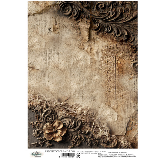 Reispapier für Decoupage A4 - Art of Alchemy - Dreamy Dreams, Blumen