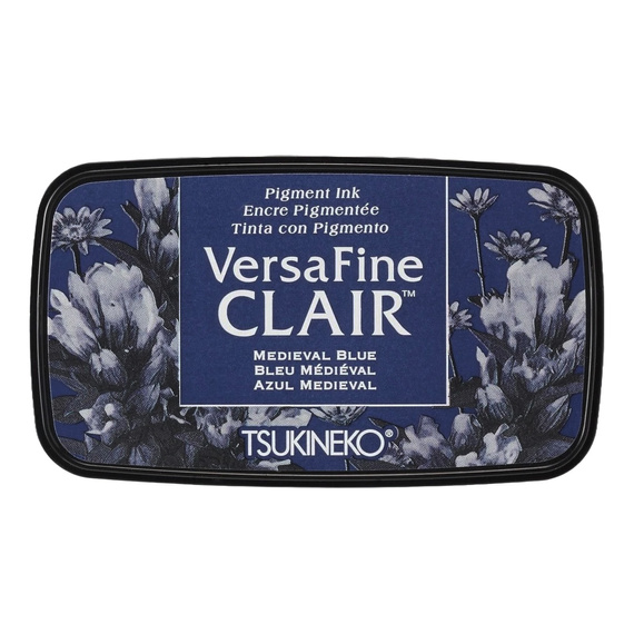 Tsukineko Versafine Clair Pigment Ink Pad - Medieval Blue 