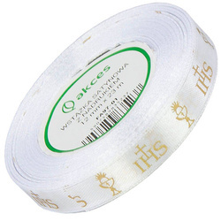 Satinband 12 mm - IHS-Druck - 23 m