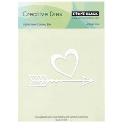 Stanzform Präge Stanzschablone Cutting Die - Penny Black - Herz-Pfeil