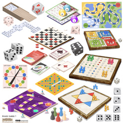 AUFKLEBER ScrapLove Dekor Stickers - Board Games 1