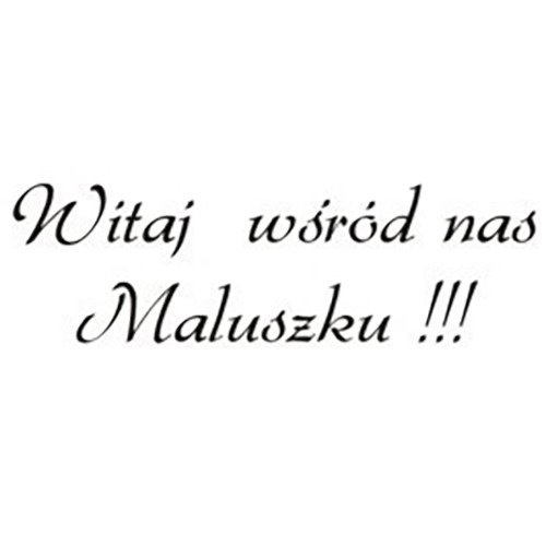 AGATERIA - Transparent Stempel Motivstempel Clear Stamp - Witaj wśród nas... Untertitel PL