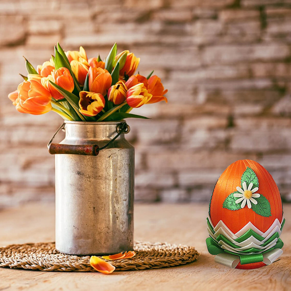 Kreativ-Set - Styroporeier, Bänder, Pailletten