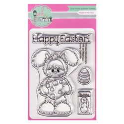 PINK & MAIN Transparent Stempel Motivstempel Clear Stamp - Bunny Costume Häschenkostüm