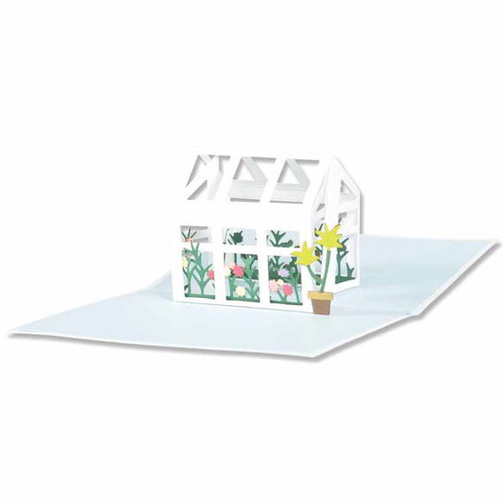 SIZZIX Stanzform Präge Stanzschablone Cutting Die, Pop-Up Garden Gewächshaus