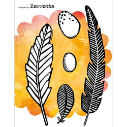 CARABELLE STUDIO Gummistempel Motivstempel - Au Creux Du Nid  Eifedern