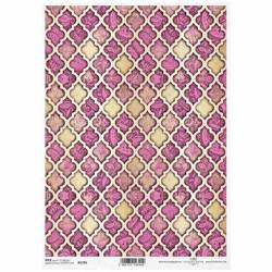 ITD Reispapier Decoupage Bastelpapier Serviettentechnik-R1596 - A4 - Orientalisches Mosaik