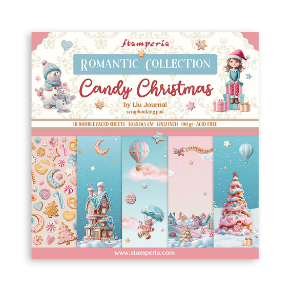 Scrapbooking Papier Set 30x30 - Candy Christmas - Stamperia