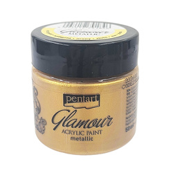 Glamour Acrylfarbe - PENTART - metallisches Gold 50ml