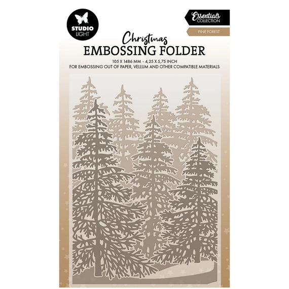 STUDIOLIGHT Embossing Folder Prägefolder Prägeschablone - Forest background