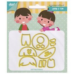 JOY!Crafts Stanzform Präge Stanzschablone Cutting Die - 6002/1320 Junge Mädchen