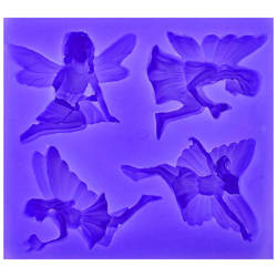 PENTART SILIKONFORM Mold Abformen Gießen Mould, 4 Elfen