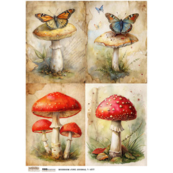 Reispapier Decoupage Bastelpapier A4 - Scraplove - Summer Garden 14