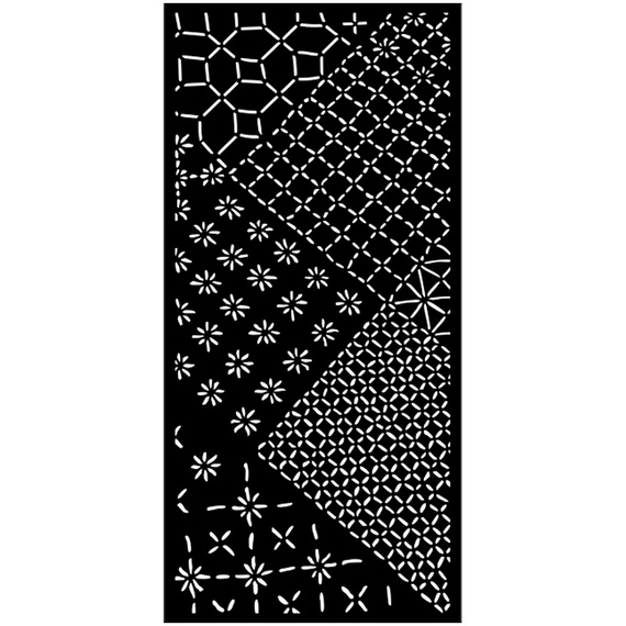 Schablone mischtechnik 3D 12x25cm - Quiet Days Mixed Tiles - Stamperia