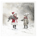 Reispapier-Set - Kinder, Weihnachtsbaum, Schneemann, Schlitten, Winter - RSM201 - Itd Collection