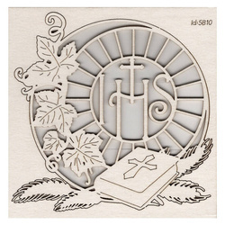 SCRAPINIEC Dekorpappe Die Cut Chipboard Dekoration Ornament, Dekor - Bibel - groß