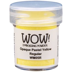 WOW! Embossing powder - Prägepulver - Opaque Pastel Yellow - Opakes Pastellgelb