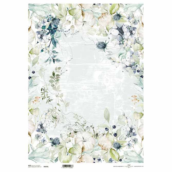 ITD Reispapier Decoupage Bastelpapier A3 Blumen 0479L