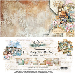 ALCHEMY OF ART 6Blatt 30x30cm doppelseitig Scrapbooking Papier, Memories from the trip