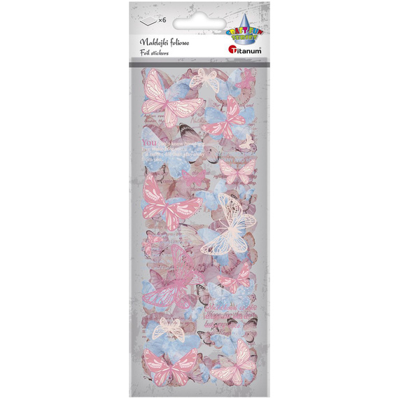 AUFKLEBER folie - Rosa Schmetterlinge