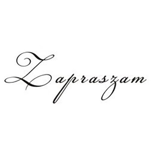 AGATERIA - Transparent Stempel Motivstempel Clear Stamp - Zapraszamy Untertitel PL 