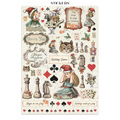 Set aus Junk Journal-Papieren, Aufklebern und Elementen - Alice in Christmas - Stamperia 