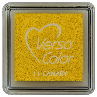 TSUKINEKO - Pigment Stempelkissen - Versa Color small 2,5 x 2,5 cm - Canary