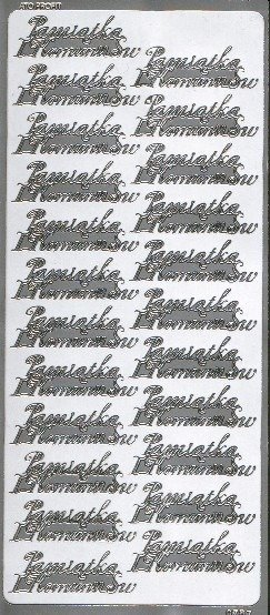 Dekorative Aufkleber Erstkommunion Souvenir Silber