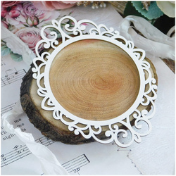 KREATYWNA PRACOWNIA Dekorpappe Die Cut Chipboard Dekoration, durchbrochener Rahmen IV