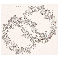 SCRAPINIEC Dekorpappe Die Cut Chipboard Dekoration Ornament, Weinrebe Kranz