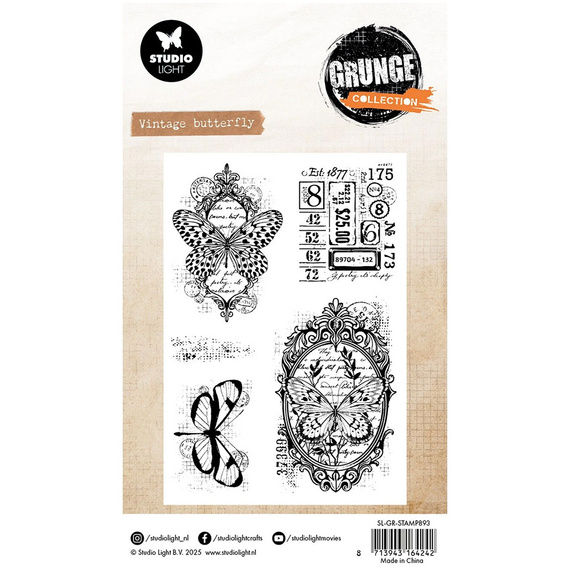 Transparenter Stempel - StudioLight - Winter Crackle